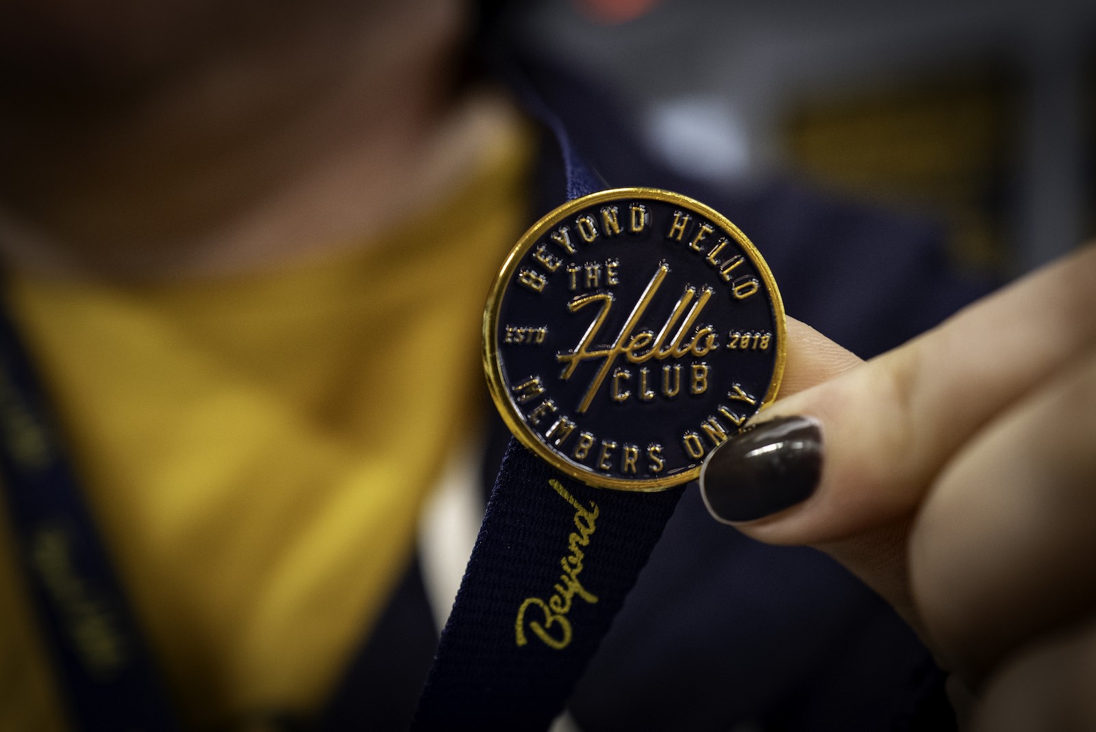 Beyond Hello customer with Hello Club loyalty card